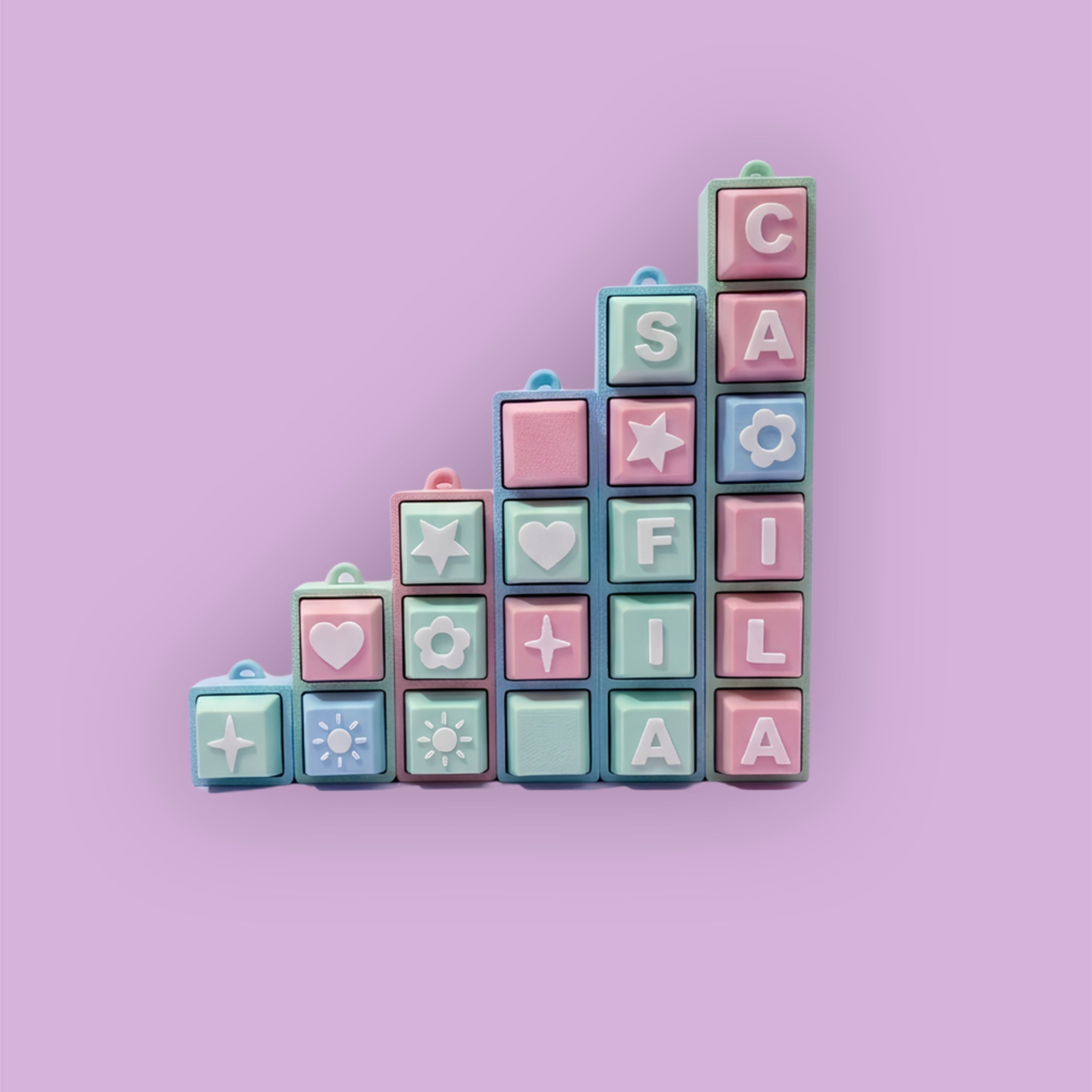 3D Custom Clickers Keychains