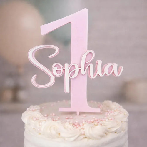 Custom Acrylic Name & Age Caketopper