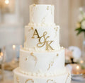 Custom Acrylic Monogram Cake Topper for Wedding Cake